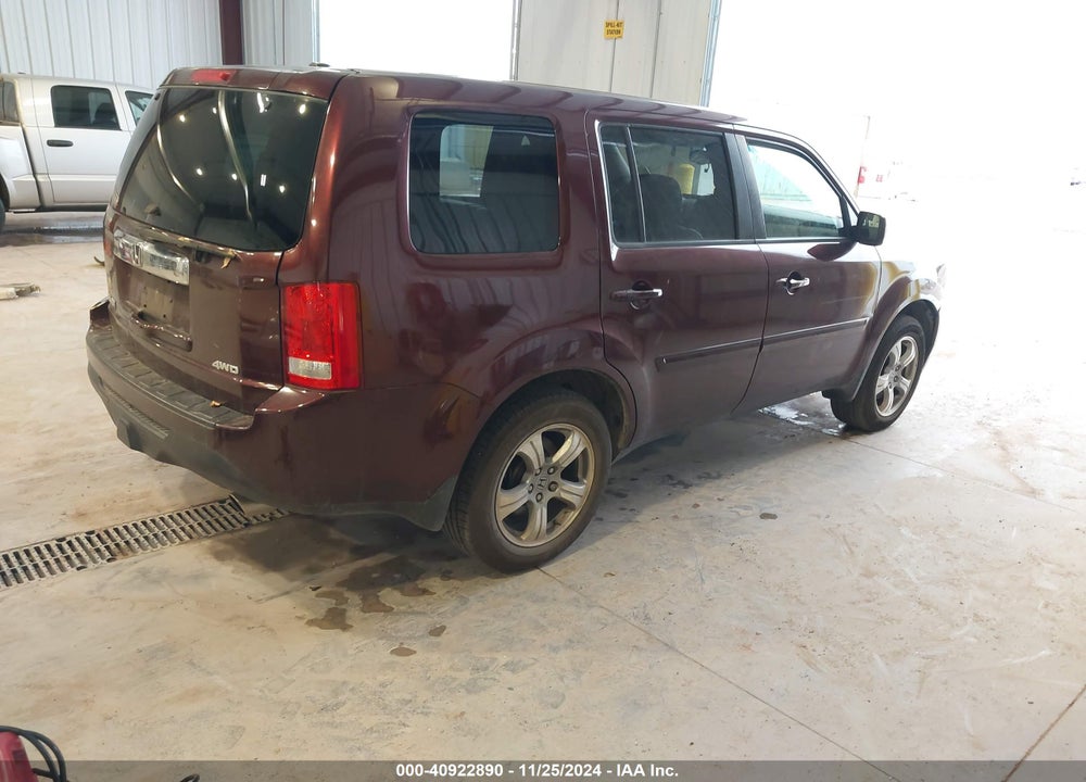 2012 HONDA PILOT EX-L VIN: 5FNYF4H54CB038930