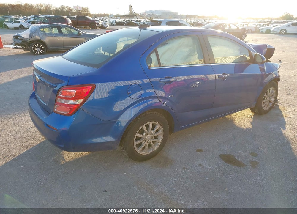 2019 CHEVROLET SONIC LT AUTO VIN: 1G1JD5SB8K4131752