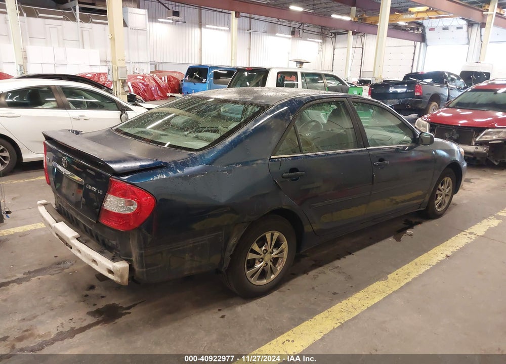 2004 TOYOTA CAMRY LE VIN: 4T1BE30K54U335472