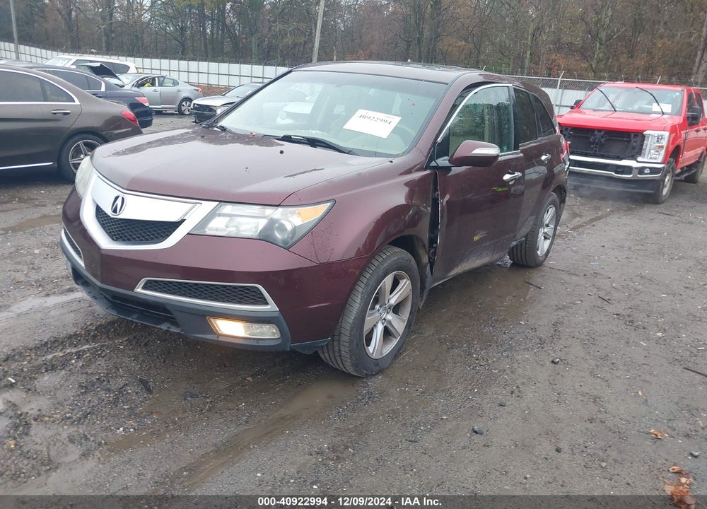 2011 ACURA MDX VIN: 2HNYD2H23BH522882