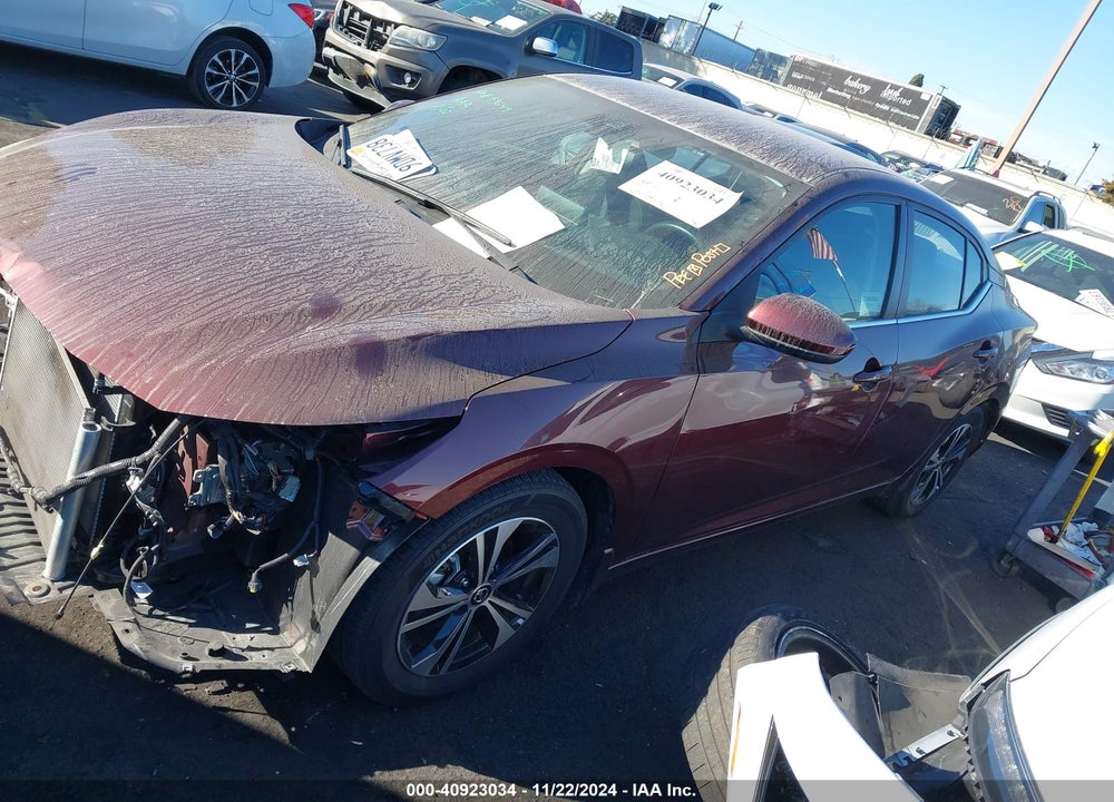 2022 NISSAN SENTRA SV XTRONIC CVT VIN: 3N1AB8CV5NY303196