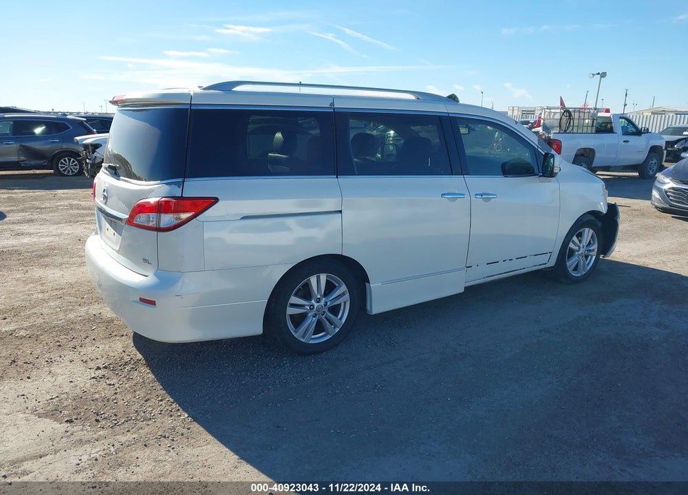2011 NISSAN QUEST SL VIN: JN8AE2KP4B9007662