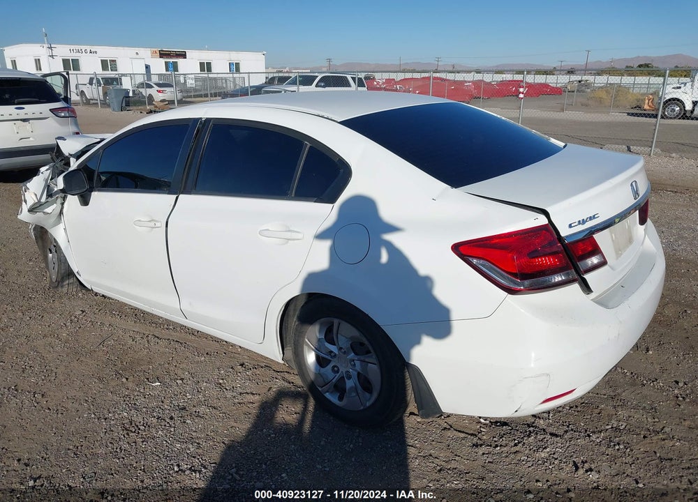 2013 HONDA CIVIC LX VIN: 19XFB2F54DE231435