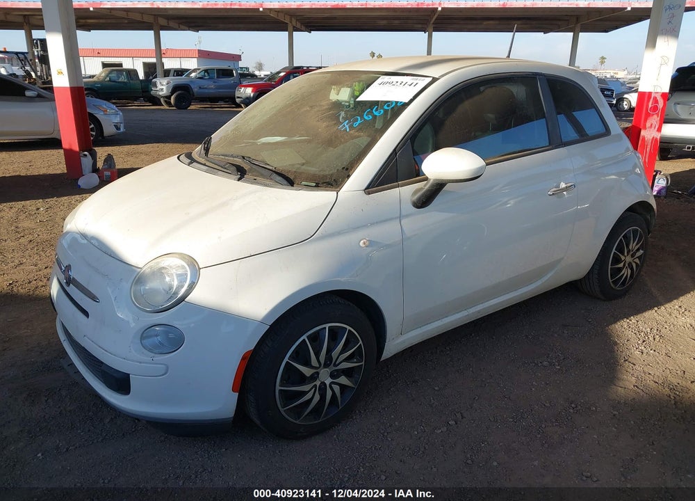 2013 FIAT 500 POP VIN: 3C3CFFAR6DT726602