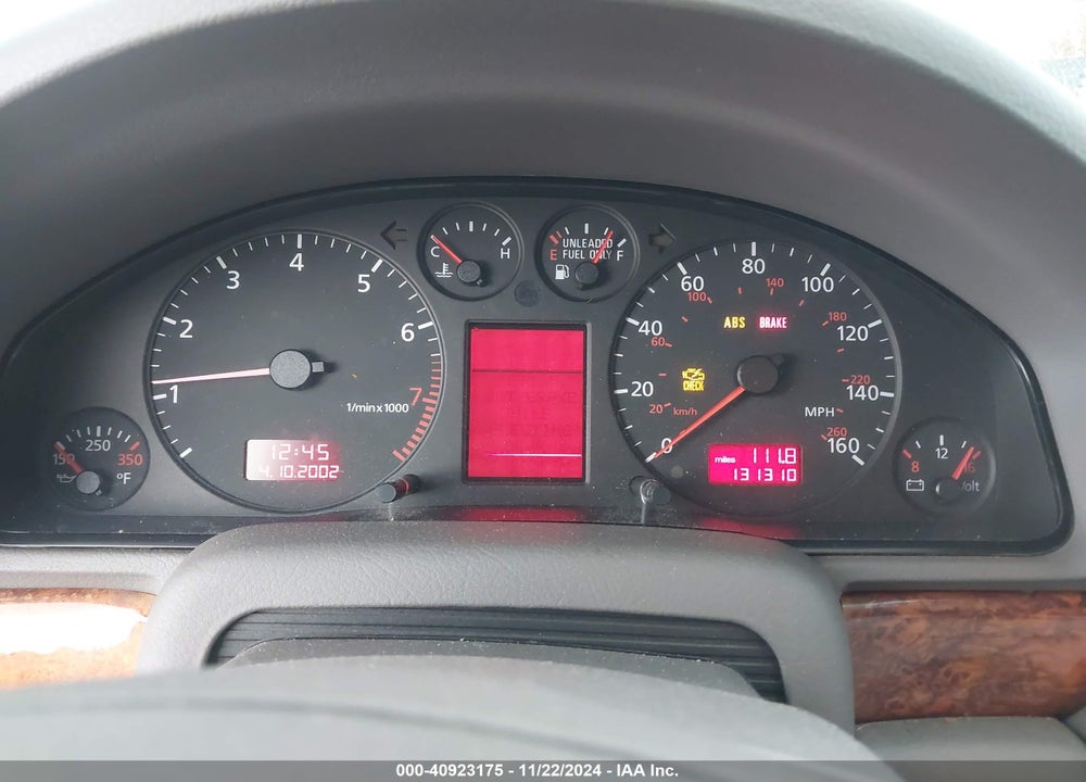 2000 AUDI A4 2.8 VIN: WAUDH28D5YA113667