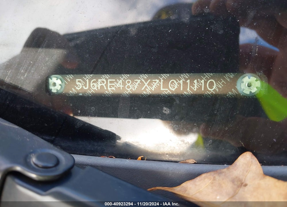 2007 HONDA CR-V EX-L VIN: 5J6RE487X7L011110