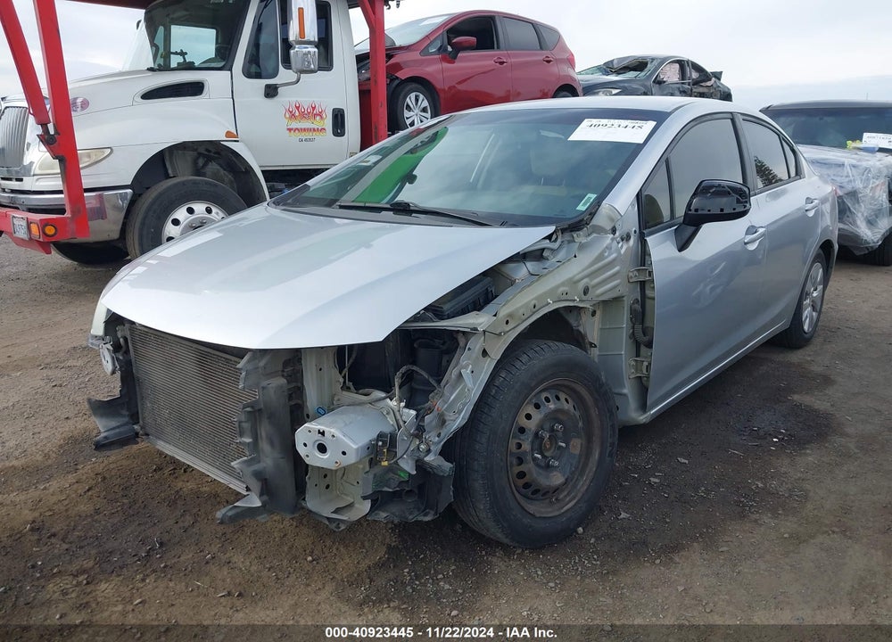 2012 HONDA CIVIC LX VIN: 2HGFB2F53CH558624