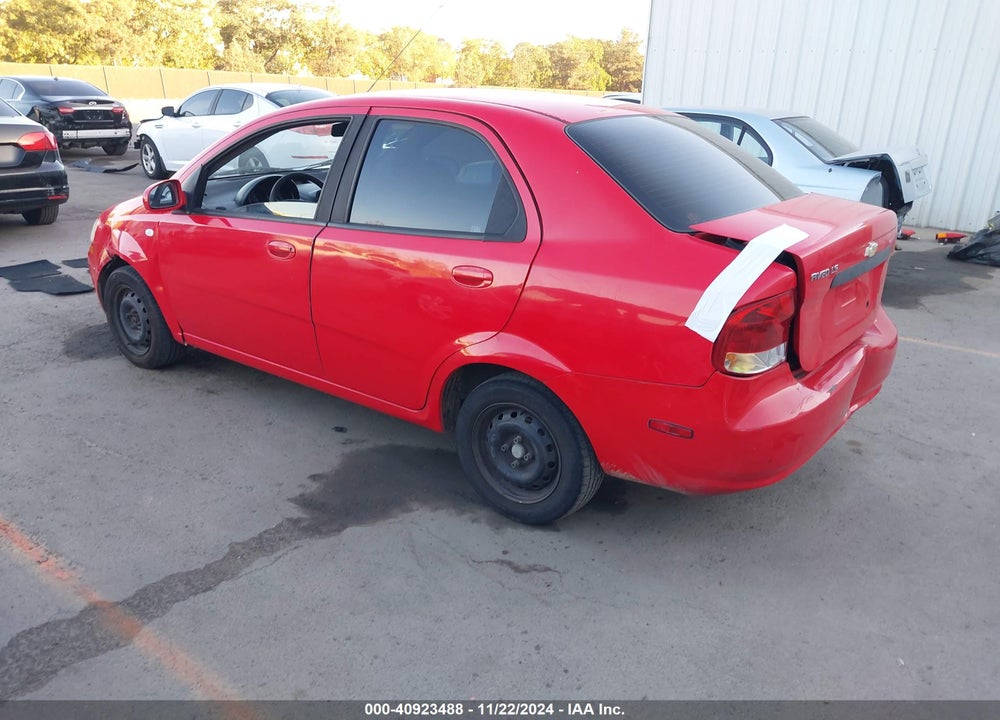 2006 CHEVROLET AVEO LS VIN: KL1TD566X6B661243