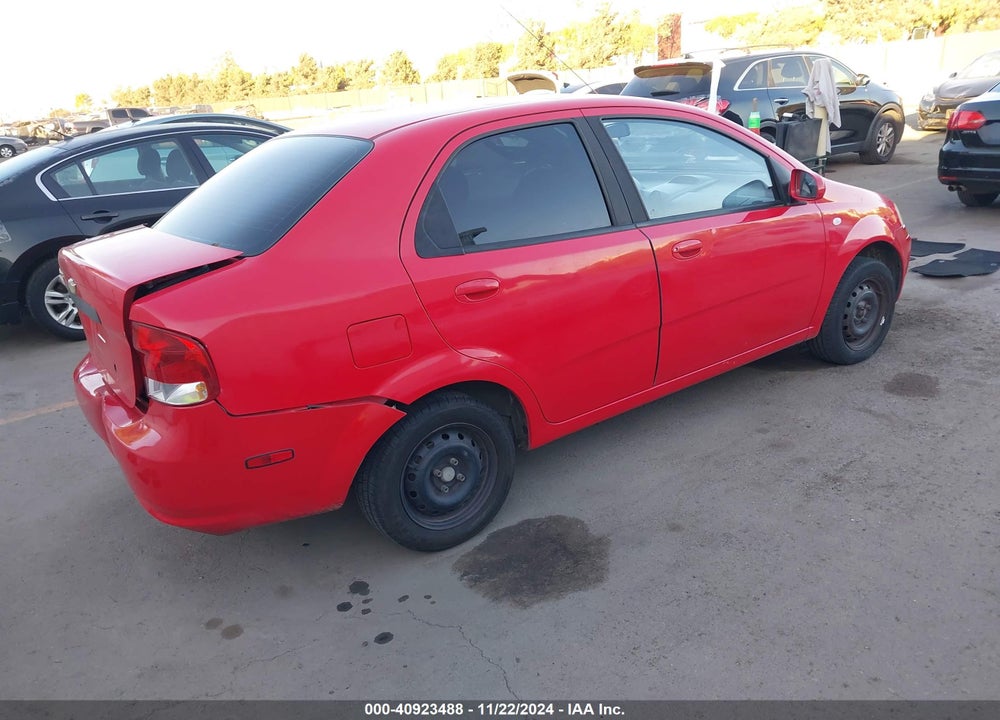 2006 CHEVROLET AVEO LS VIN: KL1TD566X6B661243