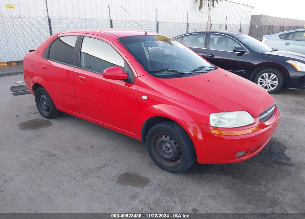 2006 CHEVROLET AVEO LS VIN: KL1TD566X6B661243