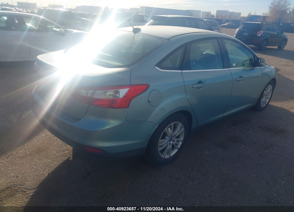 2012 FORD FOCUS SEL VIN: 1FAHP3H23CL222109