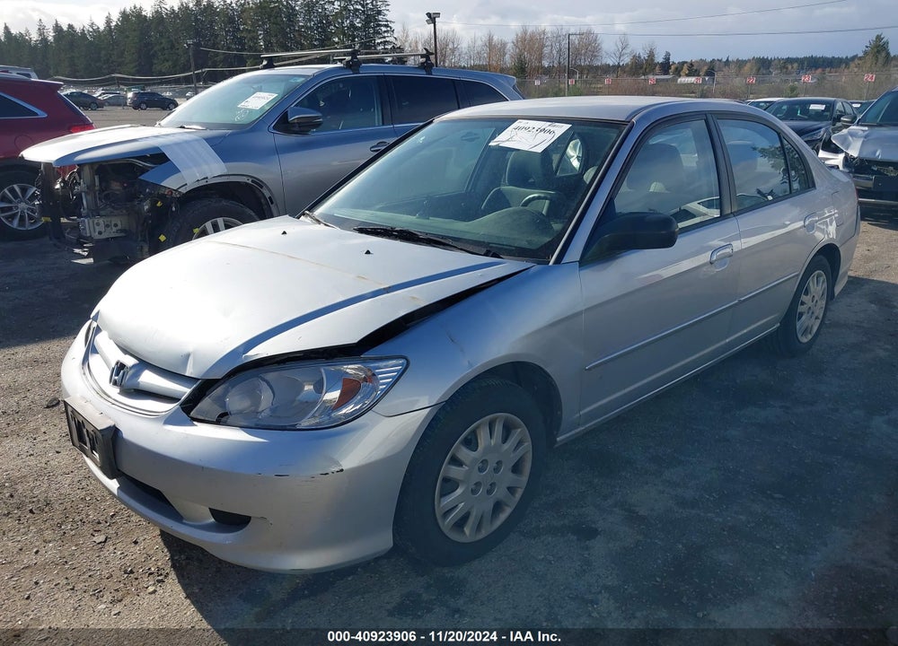 2005 HONDA CIVIC LX VIN: 2HGES16655H551711