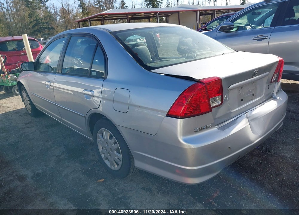 2005 HONDA CIVIC LX VIN: 2HGES16655H551711