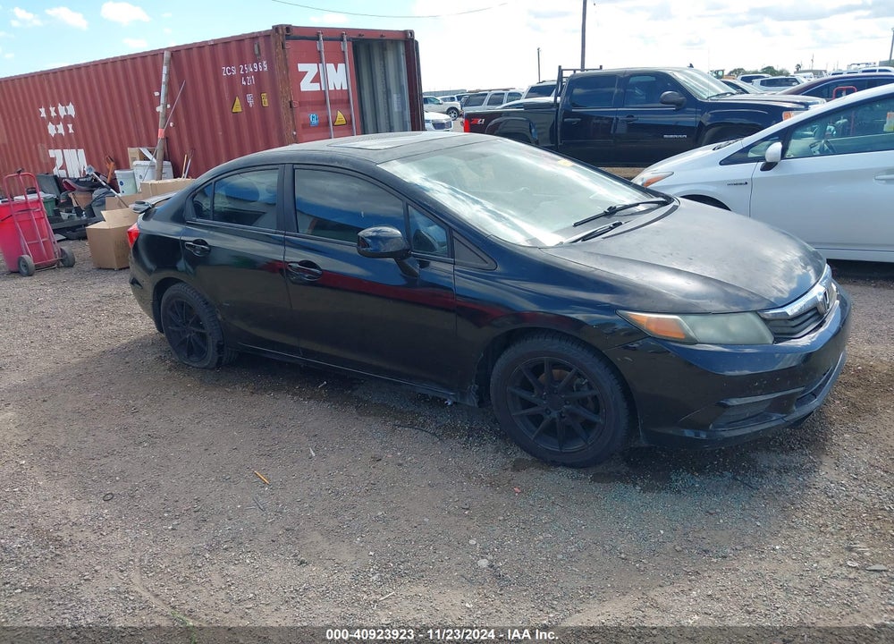 2012 HONDA CIVIC EX-L VIN: 2HGFB2F98CH505193