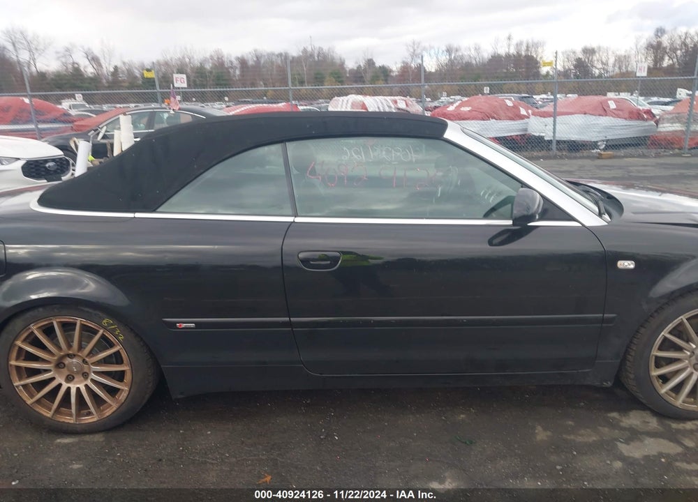 2009 AUDI A4 3.2 SPECIAL EDITION VIN: WAUDH48H09K008500