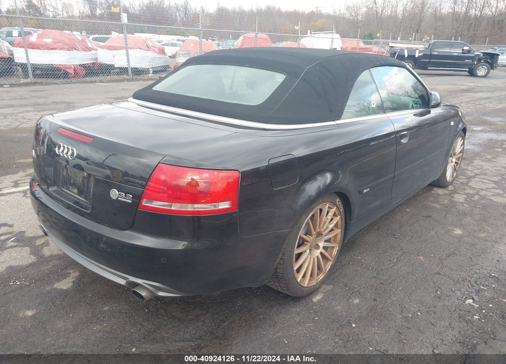 2009 AUDI A4 3.2 SPECIAL EDITION VIN: WAUDH48H09K008500