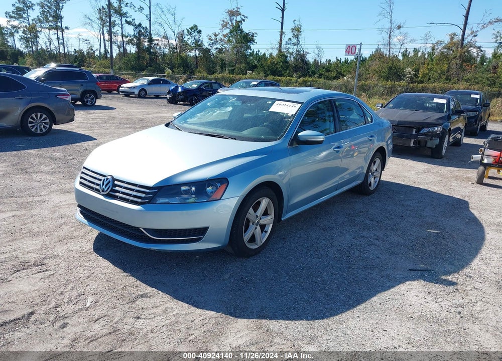 2013 VOLKSWAGEN PASSAT 2.0L TDI SE VIN: 1VWBN7A30DC042519
