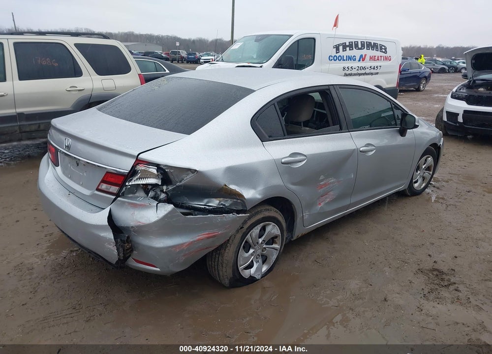 2013 HONDA CIVIC LX VIN: 19XFB2F54DE094206