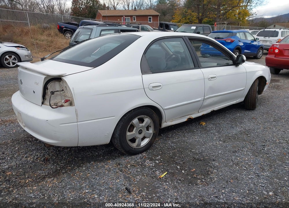 2002 KIA SPECTRA GS/GSX VIN: KNAFB161425093554
