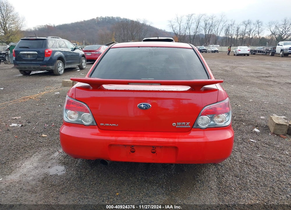 2006 SUBARU IMPREZA WRX LIMITED VIN: JF1GD79636G517527