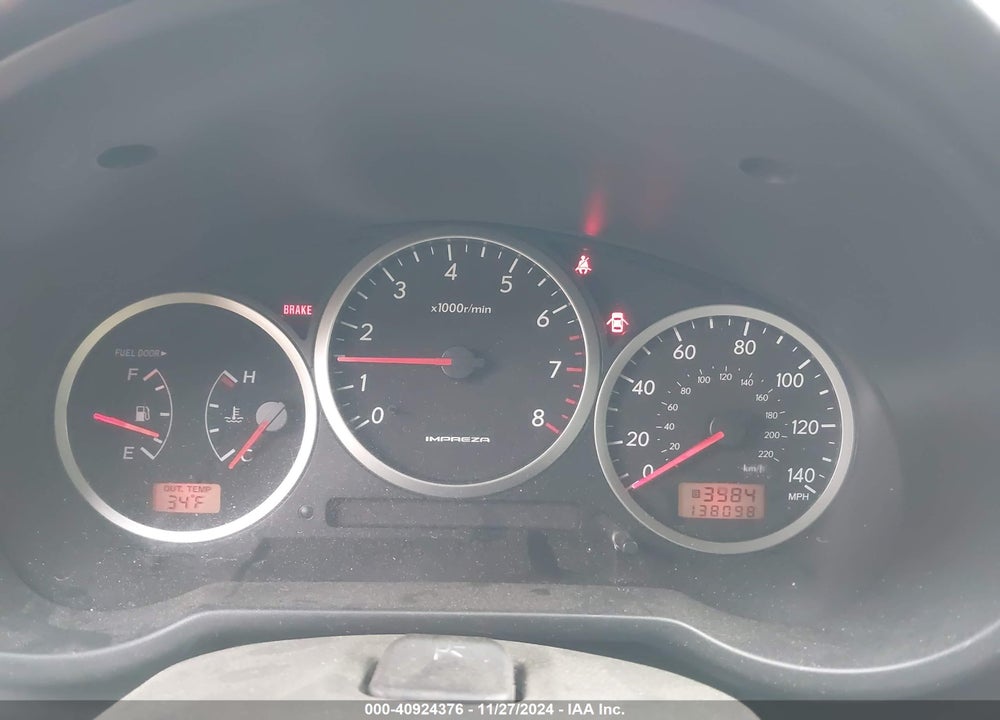 2006 SUBARU IMPREZA WRX LIMITED VIN: JF1GD79636G517527