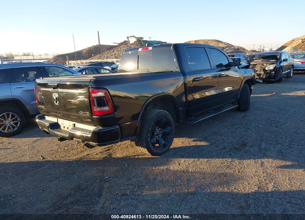 2019 RAM 1500 LAIE  4X4 5'7 BOX VIN: 1C6SRFJT7KN909828