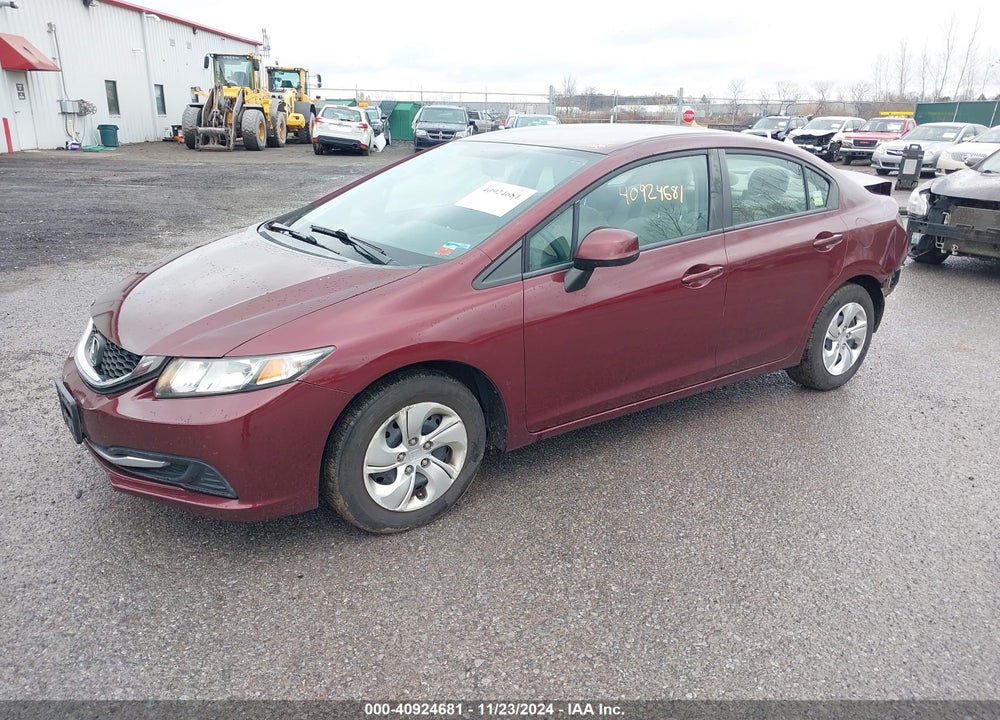 2013 HONDA CIVIC LX VIN: 2HGFB2F51DH563449