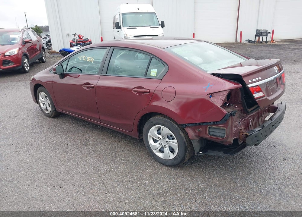 2013 HONDA CIVIC LX VIN: 2HGFB2F51DH563449