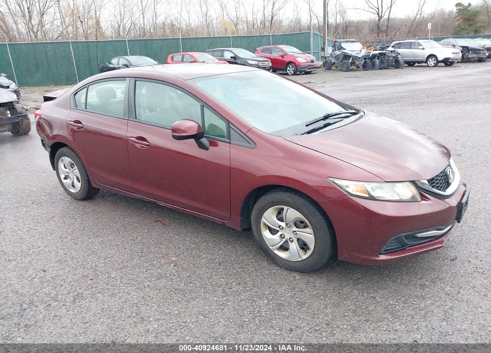 2013 HONDA CIVIC LX VIN: 2HGFB2F51DH563449