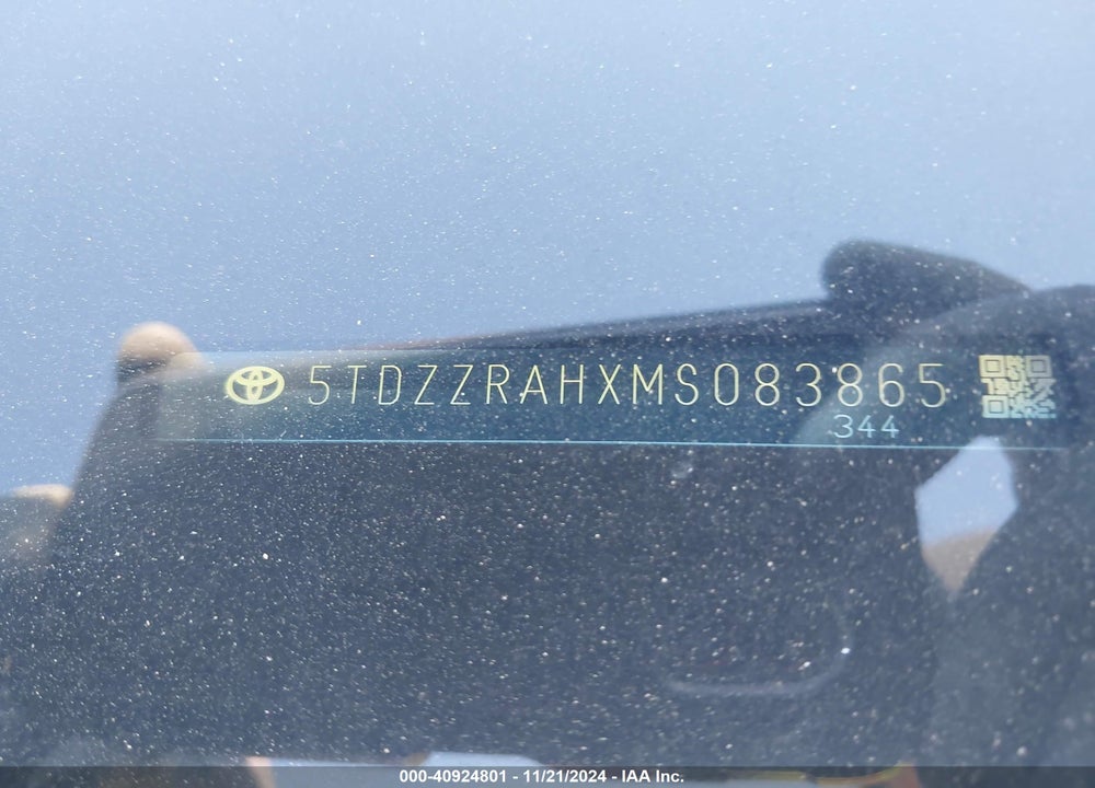 2021 TOYOTA HIGHLANDER LE VIN: 5TDZZRAHXMS083865