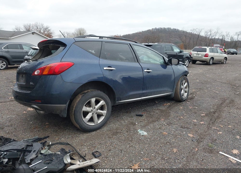 2009 NISSAN MURANO SL VIN: JN8AZ18U89W001595