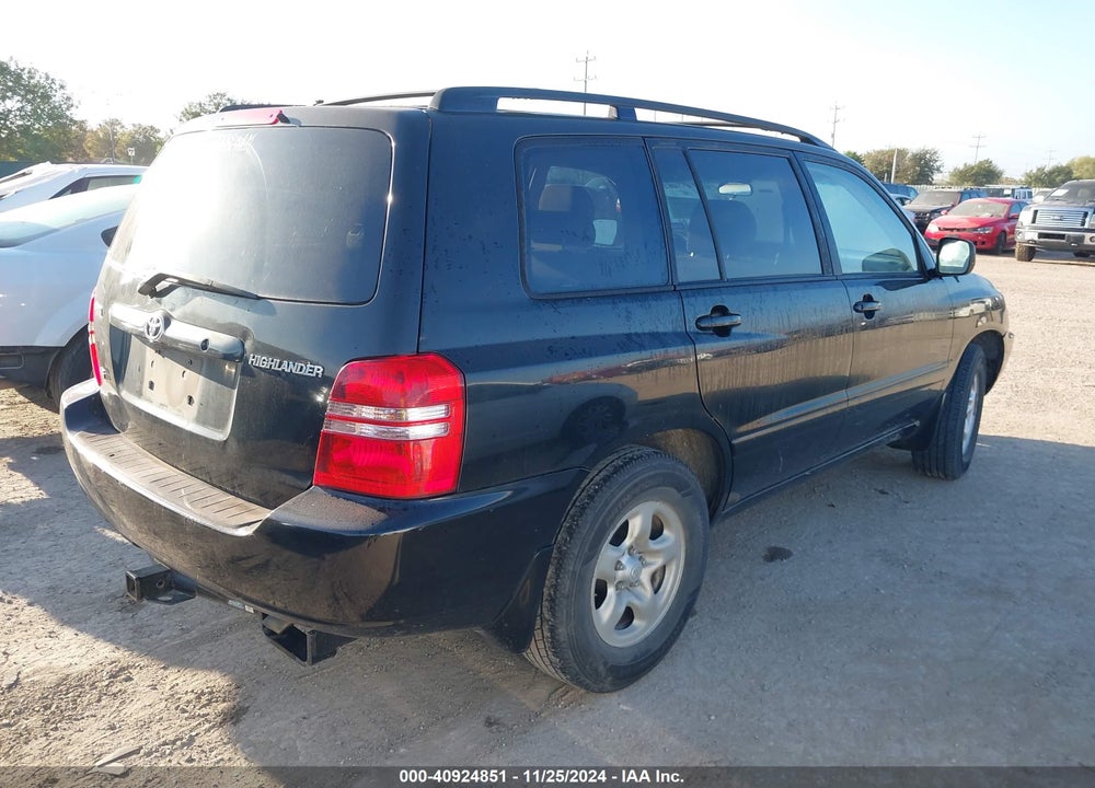 2002 TOYOTA HIGHLANDER V6 VIN: JTEGF21A220070467