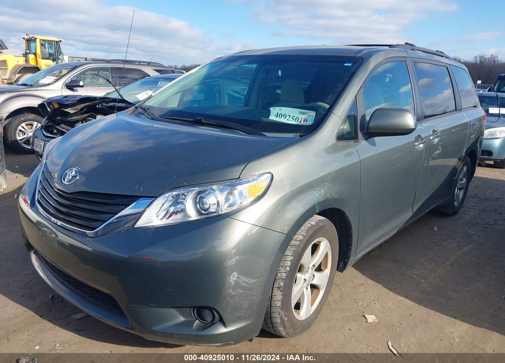2012 TOYOTA SIENNA LE V6 8 PASSENGER VIN: 5TDKK3DC9CS278809