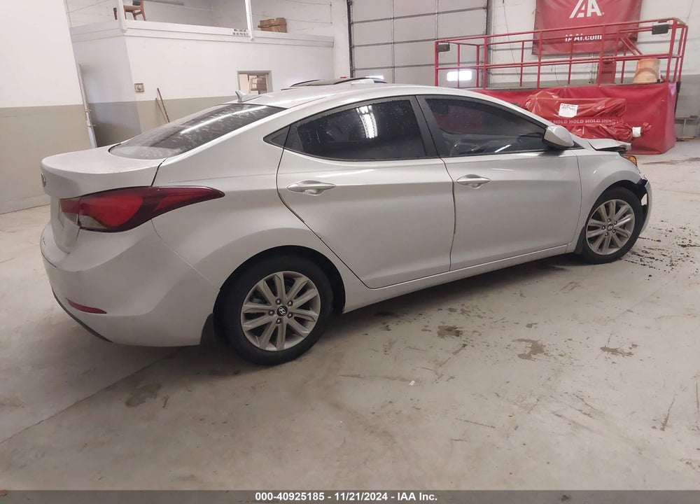 2015 HYUNDAI ELANTRA SE VIN: KMHDH4AE4FU276416