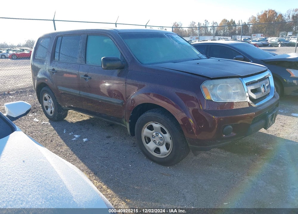 2009 HONDA PILOT LX VIN: 5FNYF48269B026986