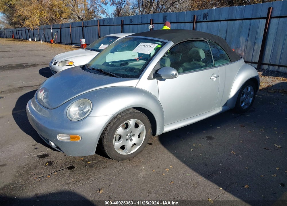 2003 VOLKSWAGEN NEW BEETLE GLS VIN: 3VWCK21Y23M302847