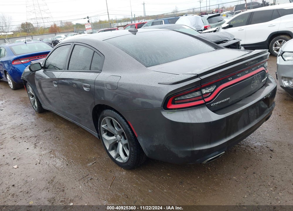 2015 DODGE CHARGER SXT VIN: 2C3CDXHG0FH863398