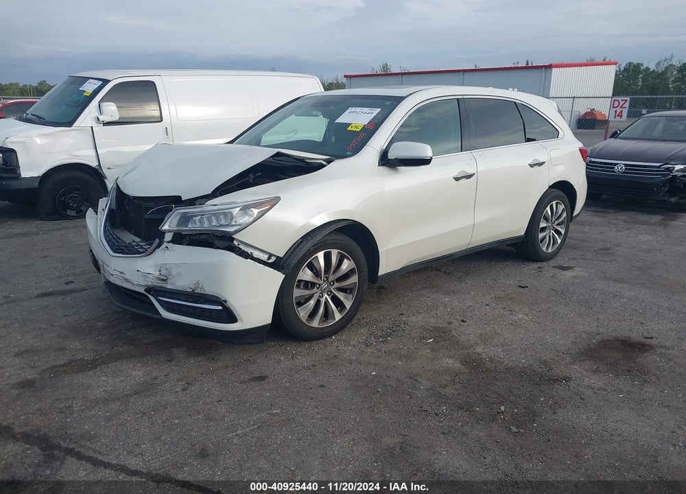 2015 ACURA MDX TECHNOLOGY PACKAGE VIN: 5FRYD4H48FB007308
