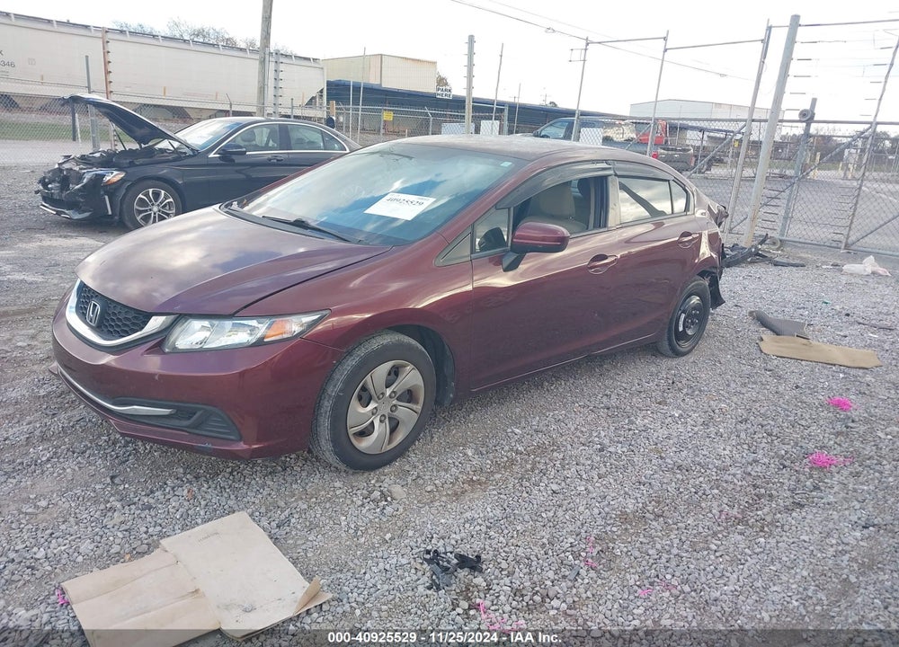 2015 HONDA CIVIC LX VIN: 19XFB2F52FE110776