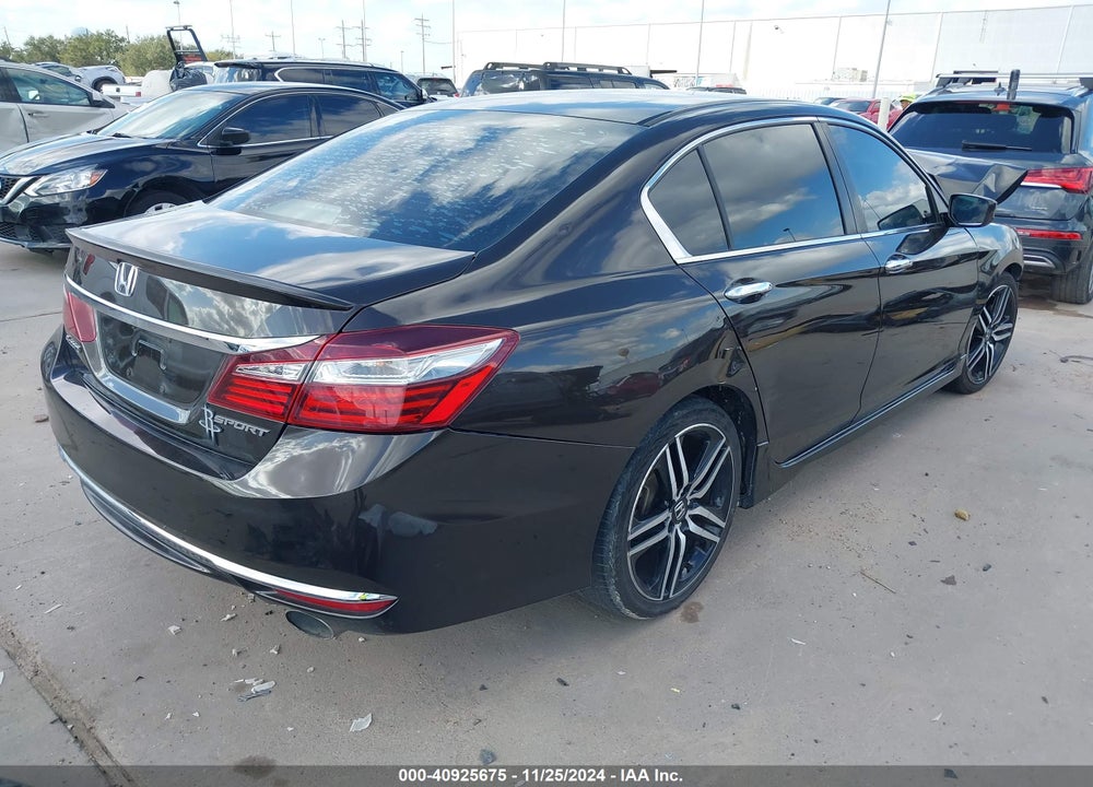 2016 HONDA ACCORD SPORT VIN: 1HGCR2F56GA133160