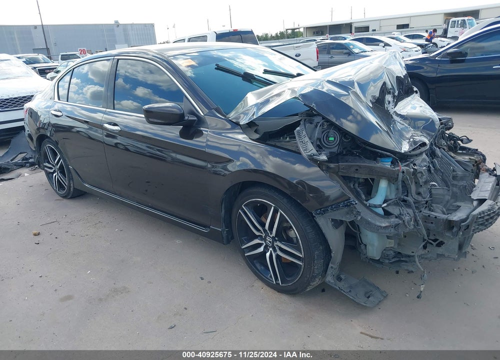 2016 HONDA ACCORD SPORT VIN: 1HGCR2F56GA133160