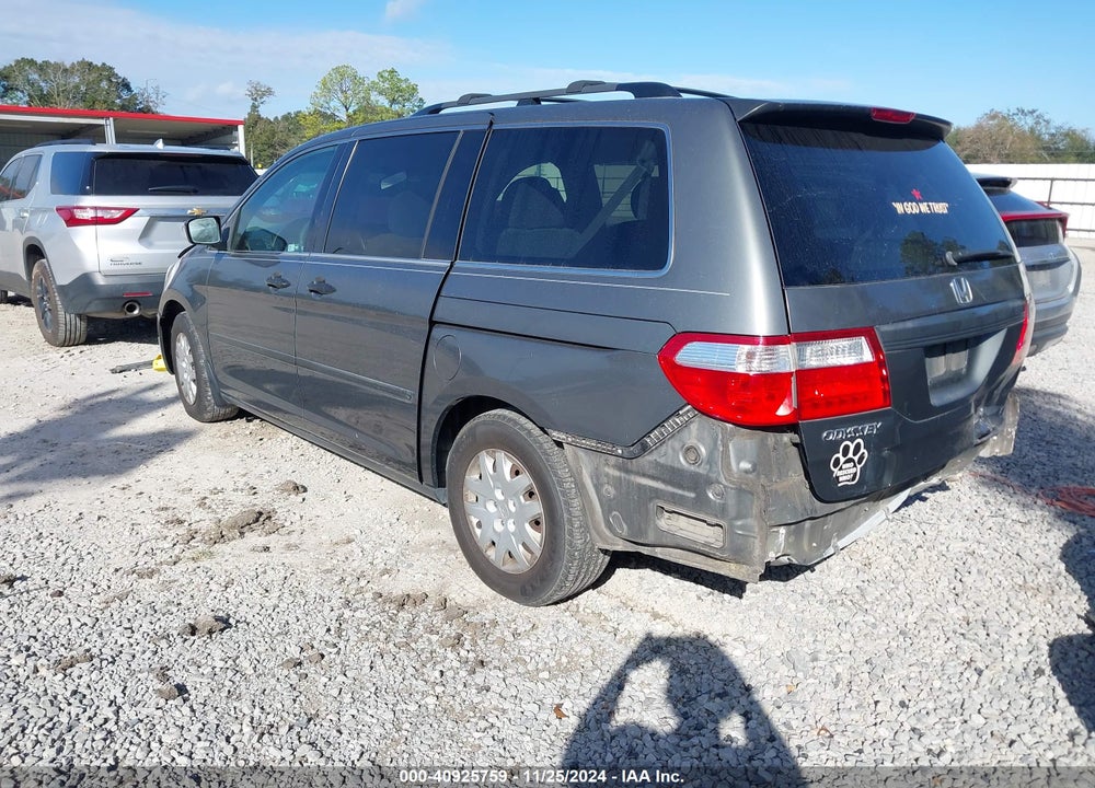 2007 HONDA ODYSSEY LX VIN: 5FNRL38277B012423