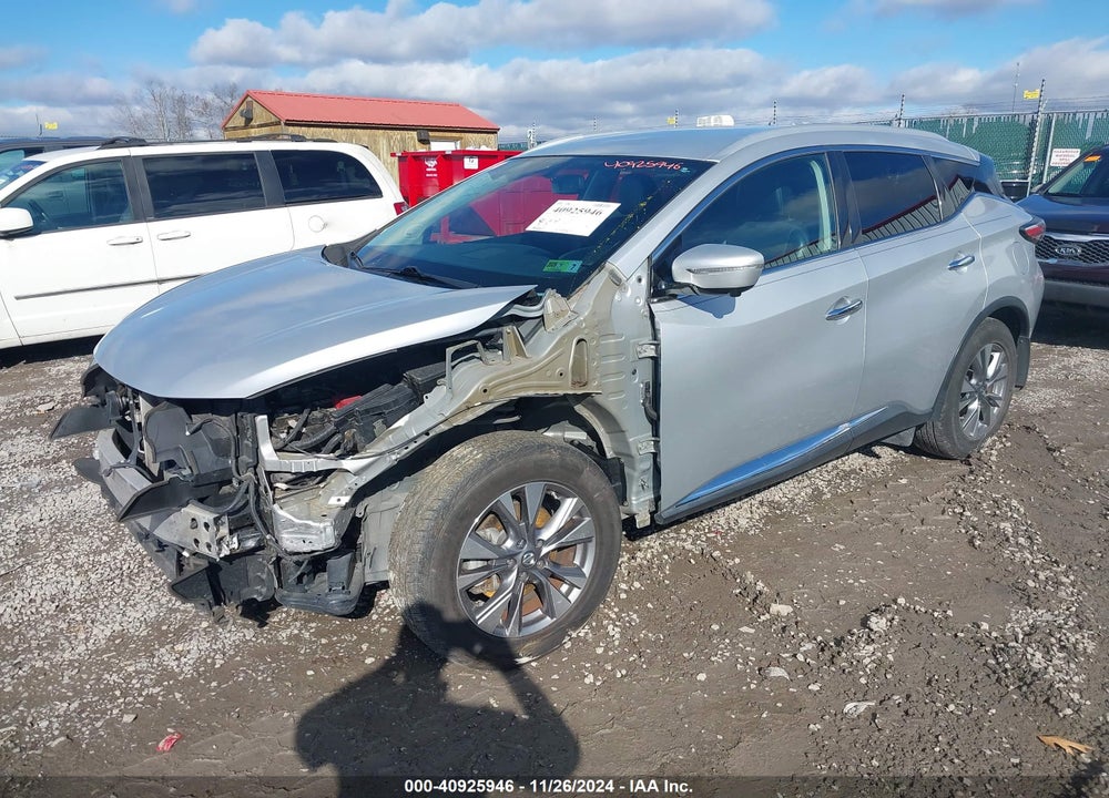 2015 NISSAN MURANO SL VIN: 5N1AZ2MGXFN249880