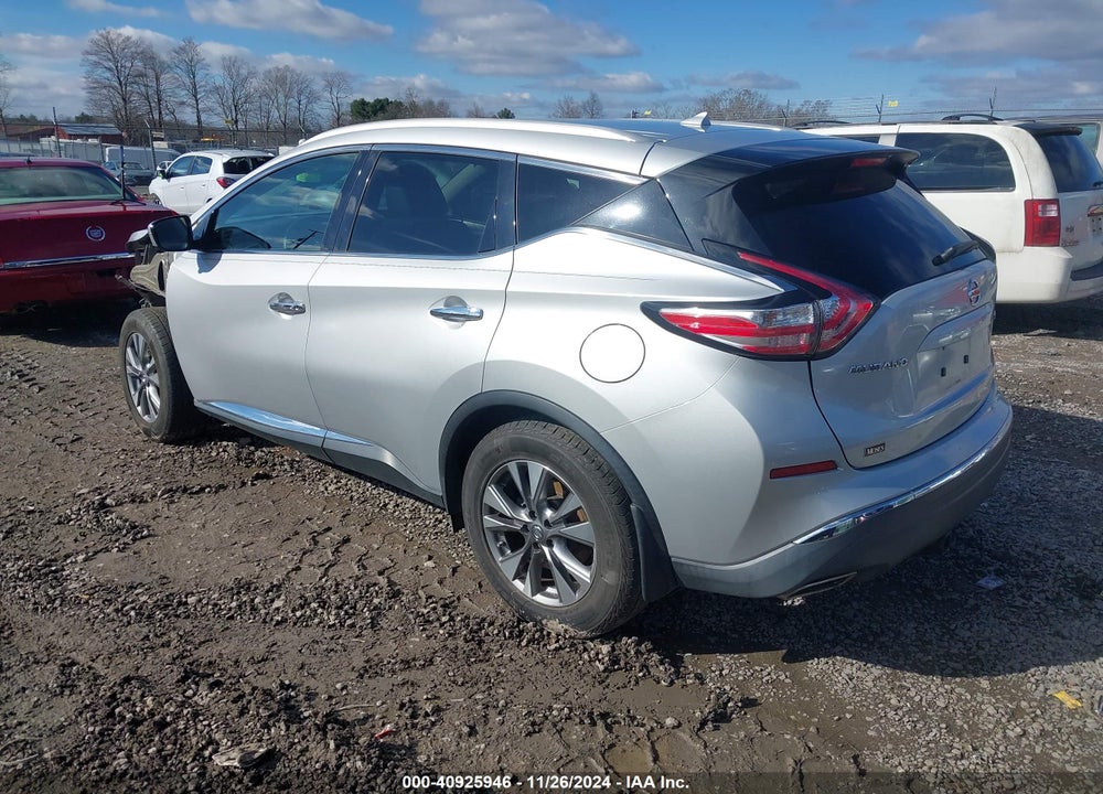 2015 NISSAN MURANO SL VIN: 5N1AZ2MGXFN249880