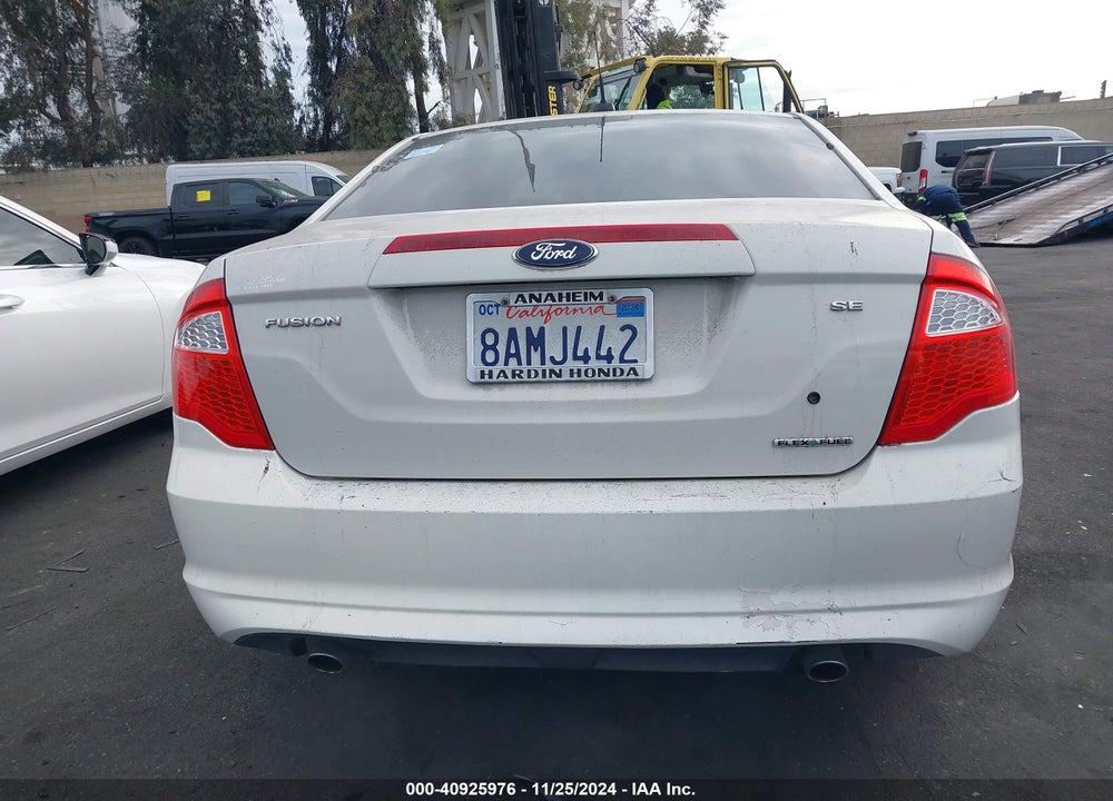 2012 FORD FUSION SE VIN: 3FAHP0HG5CR274241