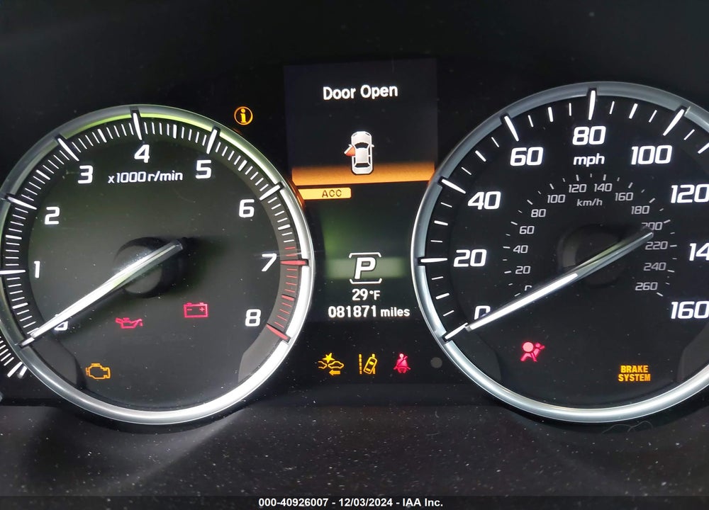 2016 ACURA TLX V6 ADVANCE VIN: 19UUB3F73GA001490