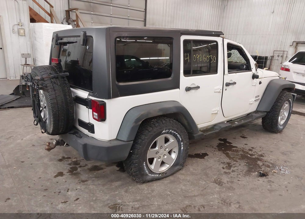 2012 JEEP WRANGLER UNLIMITED SPORT VIN: 1C4HJWDG1CL214895