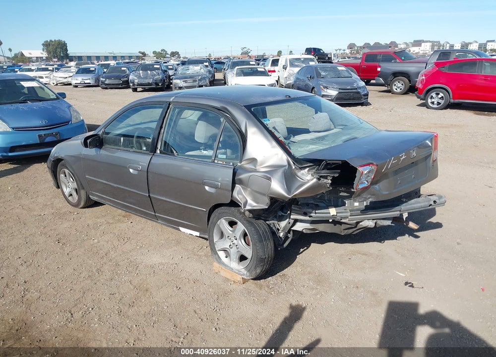 2005 HONDA CIVIC EX VIN: JHMES26755S001283
