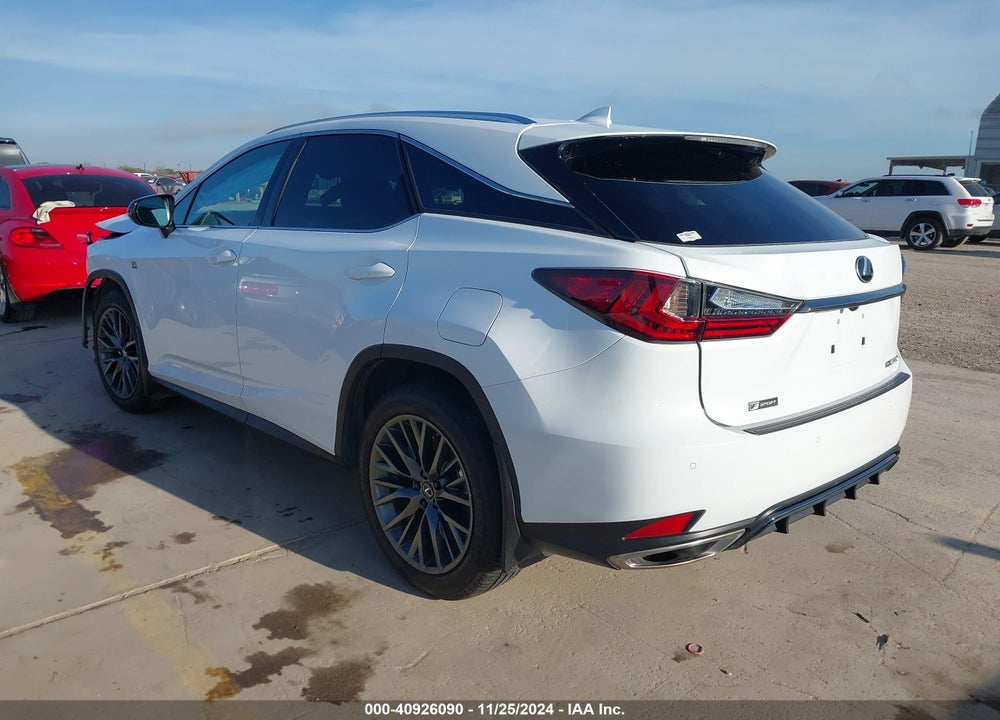 2022 LEXUS RX 350 F SPORT HANDLING VIN: 2T2YZMDAXNC361022