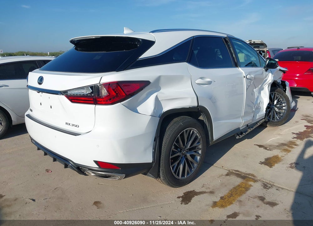 2022 LEXUS RX 350 F SPORT HANDLING VIN: 2T2YZMDAXNC361022